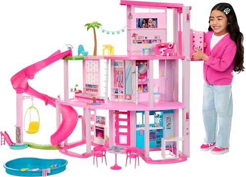 Barbie Dreamhouse with Pool, Slide, and Pet Elevator