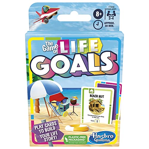 Hasbro Game of Life Goals Card Game, 2-4 Players, Ages 8+