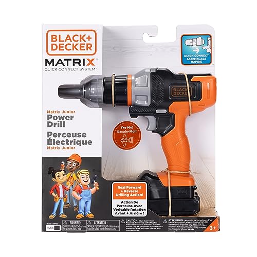 BLACK+DECKER Matrix Jr. Toy Drill with Forward & Reverse Action