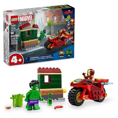 LEGO Marvel Iron Man & Hulk Building Set for Kids
