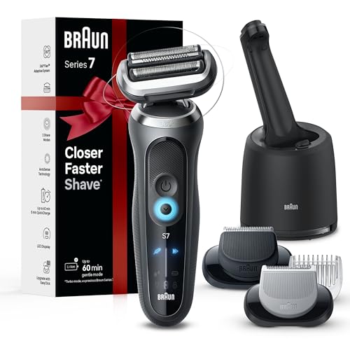 Braun Series 7 Electric Shaver, Wet/Dry, Turbo Mode, Grey