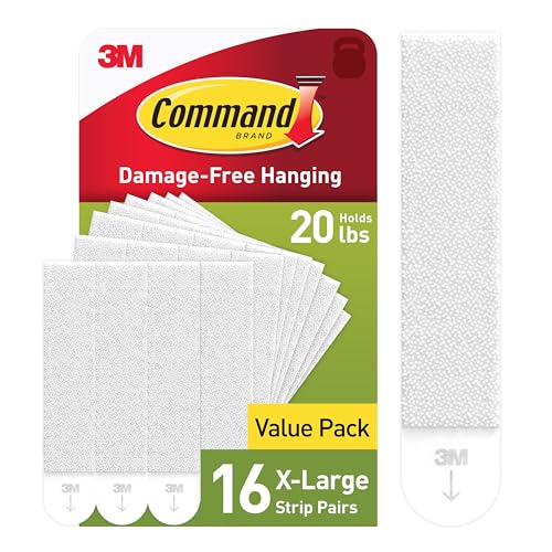 Command Heavyweight Picture Hanging Strips, 16 Pairs, Damage-Free