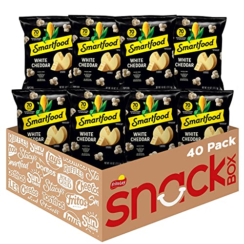 Smartfood White Cheddar Popcorn, 0.625oz, Pack of 40