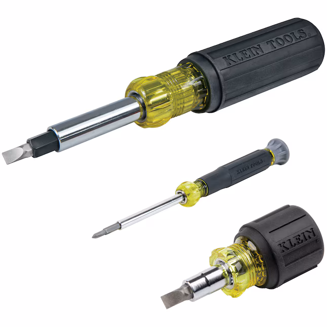 Klein Tools Multi-Bit Screwdriver and Nut Driver Set, 3-Piece
