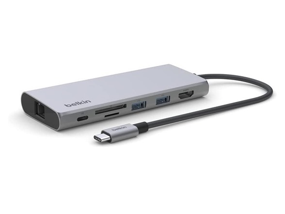 Belkin 7-in-1 USB-C Hub, Multiport Adapter Dongle