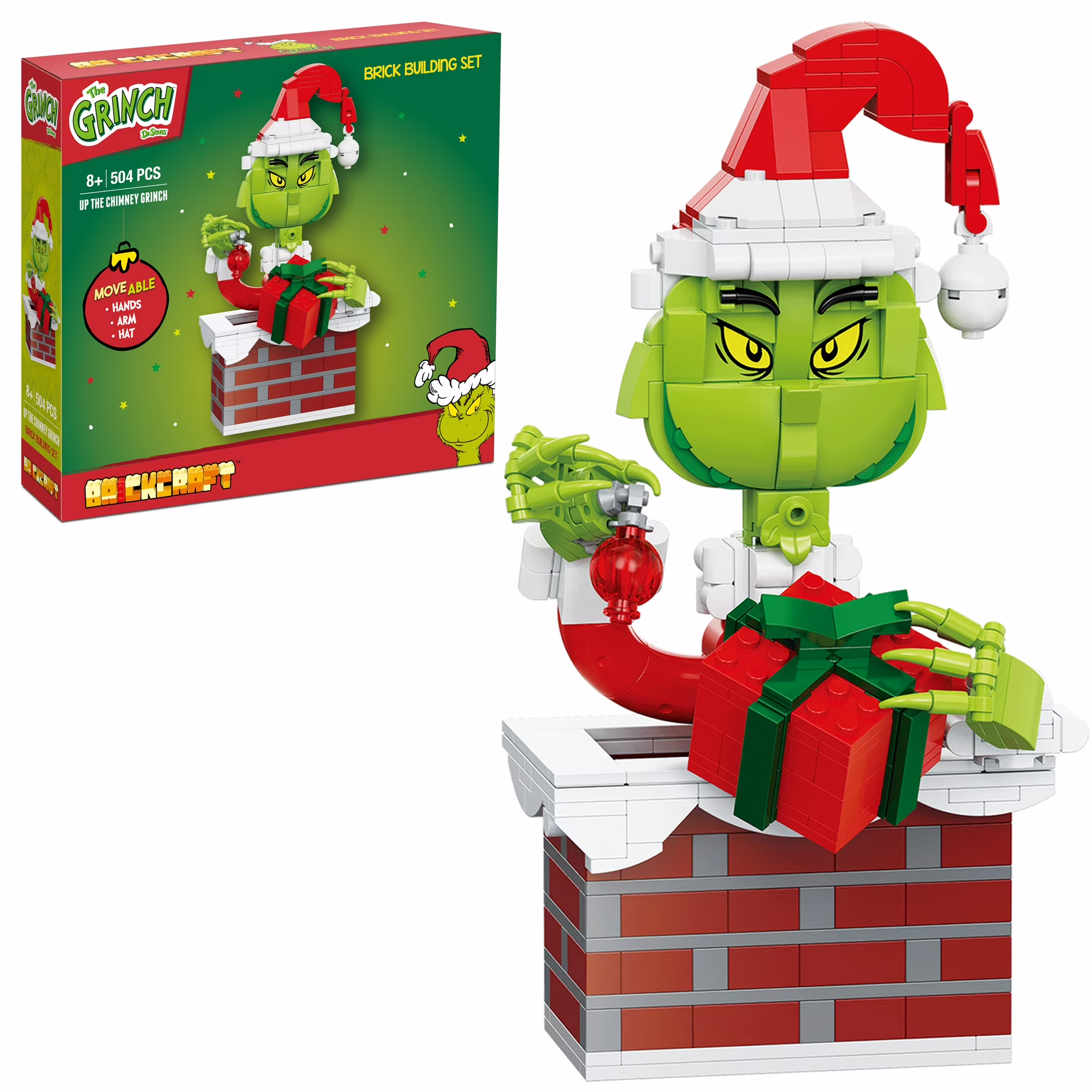 Brickcraft Up the Chimney Grinch Building Kit
