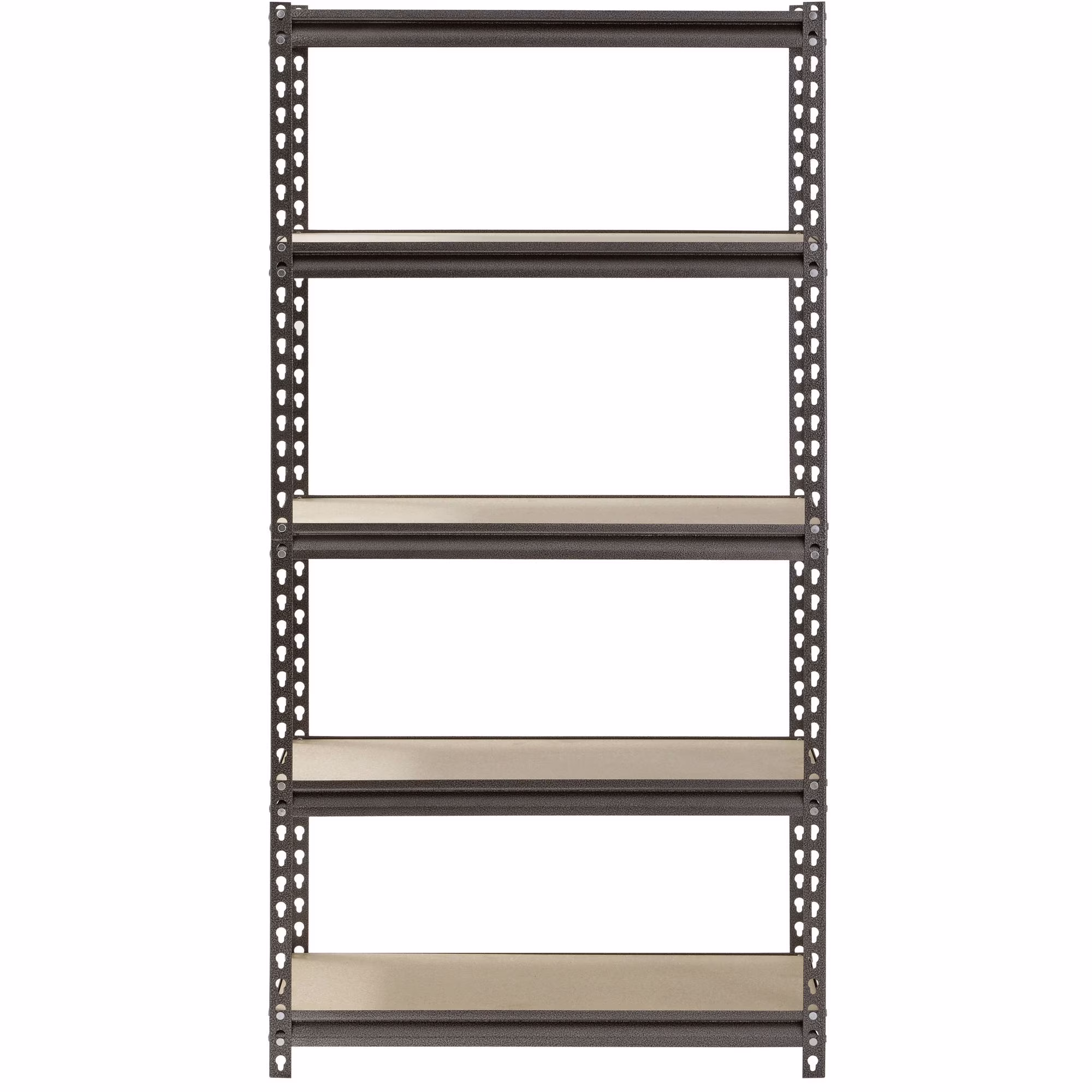 Muscle Rack 5-Shelf Steel Shelving, Silver-Vein, 12″ D x 30″ W x 60″ H