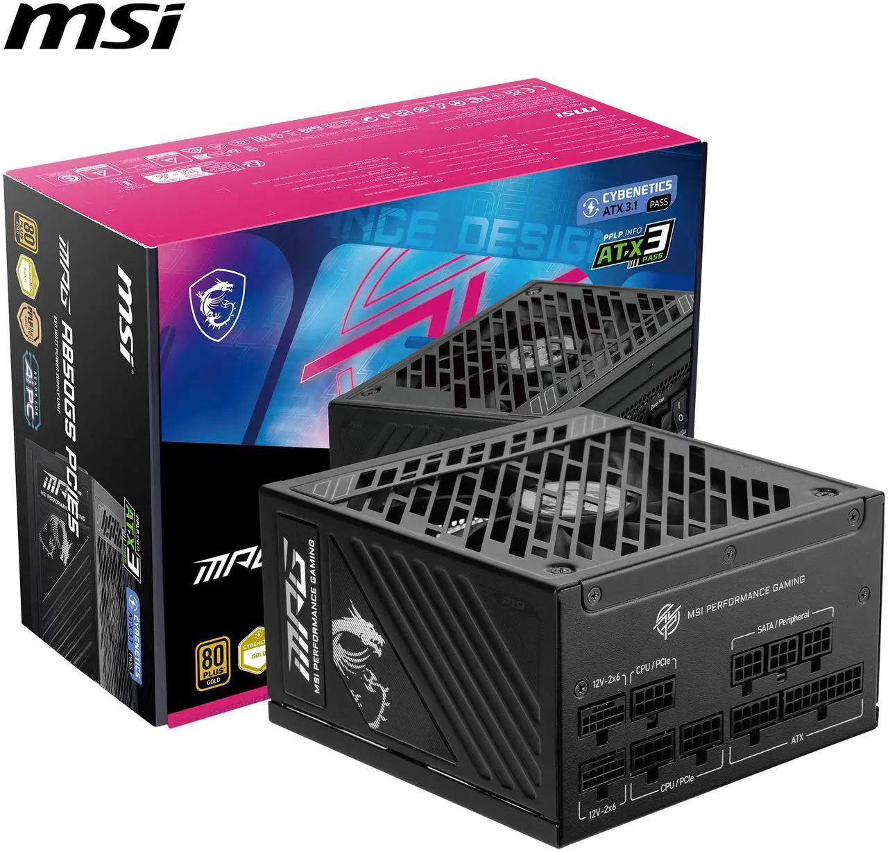 MSI MPG A1000GS PCIE5, Fully Modular Gaming 1000W Power Supply
