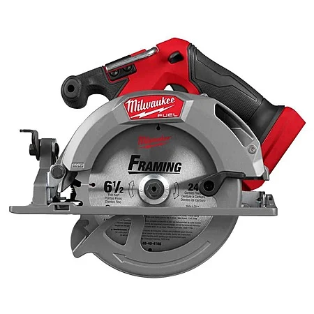 Milwaukee M18 FUEL 18V 6-1/2 Circular Saw + REDLITHIUM FORGE XC 8.0 Ah Battery