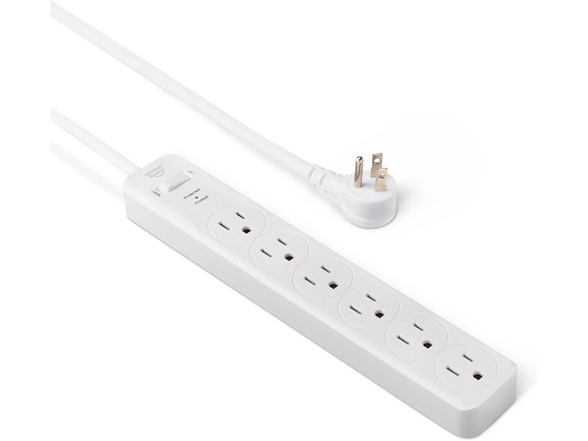 AmazonBasics Surge Protector Power Strip 6ft Extension Cord