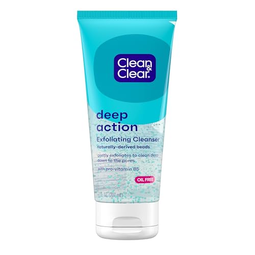 Clean & Clear Exfoliating Face Wash, Oil-Free, 7 Fl Oz