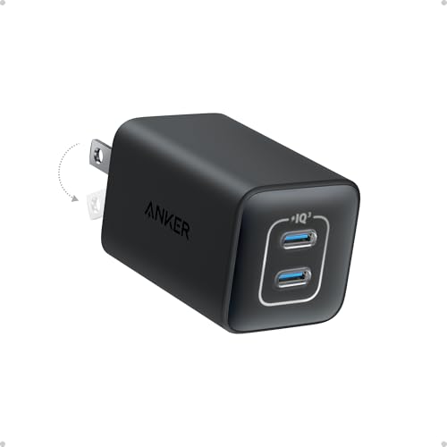 Anker 47W Dual Port GaN USB-C Charger (Black)