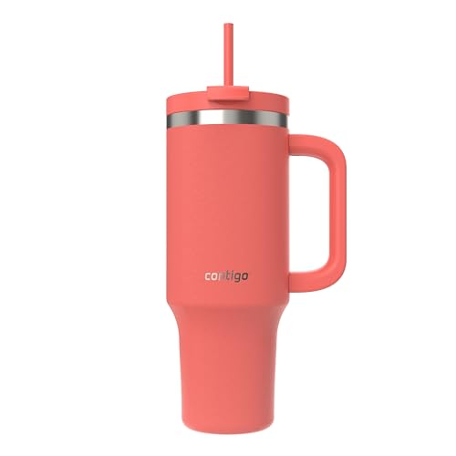 Contigo 40oz Leak-Proof Stainless Steel Tumbler, Coral