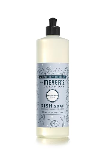 MRS. MEYER’S Snowdrop Liquid Dish Soap, 16 fl. oz