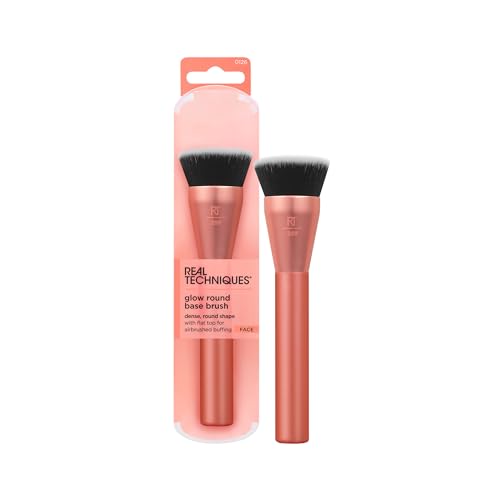 Real Techniques Flat Top Foundation Brush, Vegan, 1 Count
