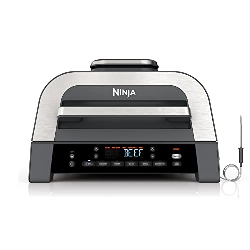 Ninja DG551 Foodi Smart XL 6-in-1 Indoor Grill, Black/Silver