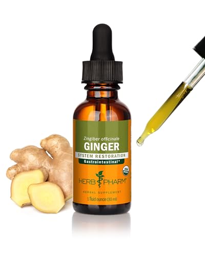 Organic Ginger Liquid Extract for Digestion Support – 1 oz