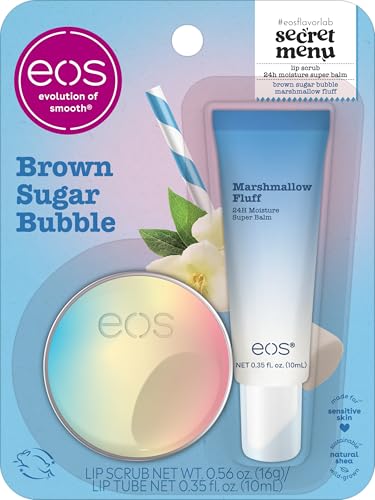 eos Flavor Lab Brown Sugar Lip Set – Scrub & Balm Duo