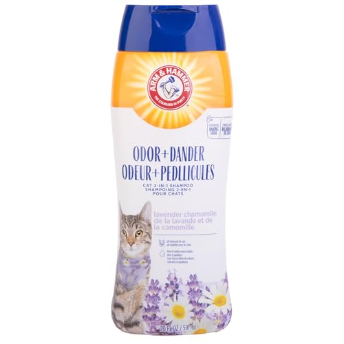 Arm & Hammer Cat Shampoo, Dander & Odor Control, 20oz