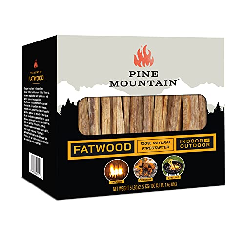 Pine Mountain 100% Natural Fatwood Firestarting Sticks, 5lb