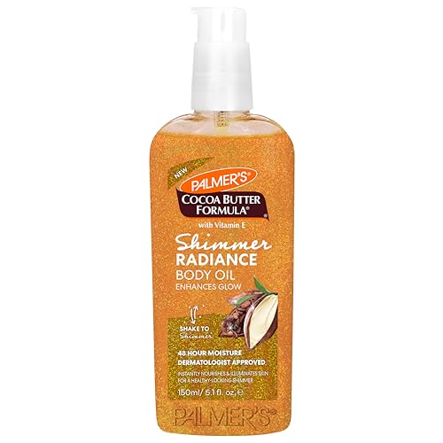 Palmer’s Shimmer Body Oil, 5.1 Oz, for Glowing Skin