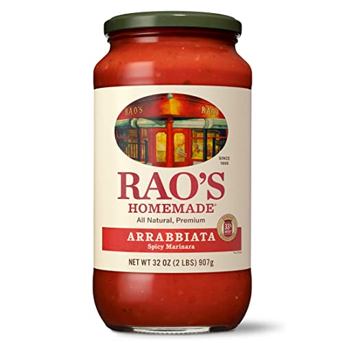 Rao’s Arrabbiata Sauce, 32 oz, Keto Friendly, Premium Italian Tomatoes
