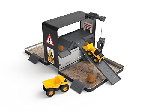 CAT Construction Toys Playset – Portable Worksite with Vehicles & Accessories