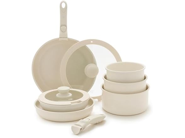 GreenLife 10 Piece Nonstick Pots & Pans Set