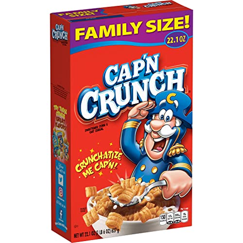 Cap’n Crunch Original Cereal, 22.1oz Box