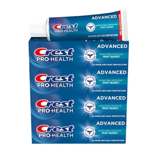 Crest Pro-Health Antibacterial Toothpaste – 4 Pack, 5 Oz Each