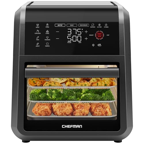 Chefman 12-Quart 6-in-1 Air Fryer Oven – Digital, Touchscreen, 12 Presets