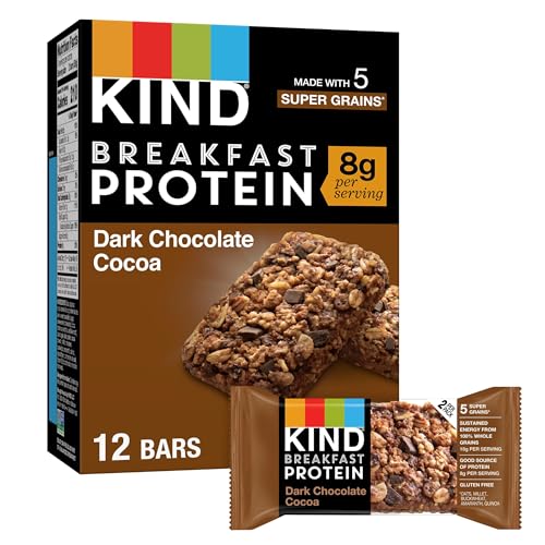 KIND Dark Chocolate Protein Bars, Gluten Free, 8g Protein, 6 Pack