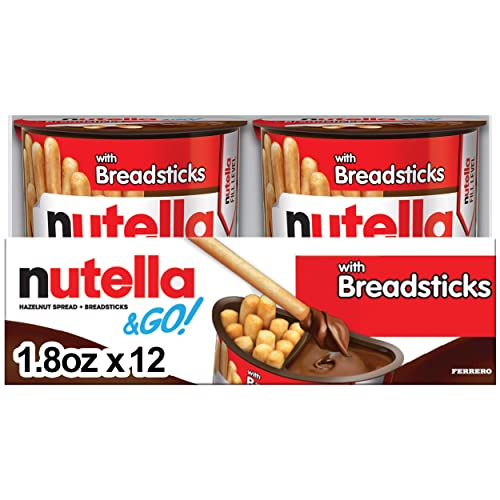 Nutella & GO! Hazelnut Spread & Breadsticks, 12 Pack