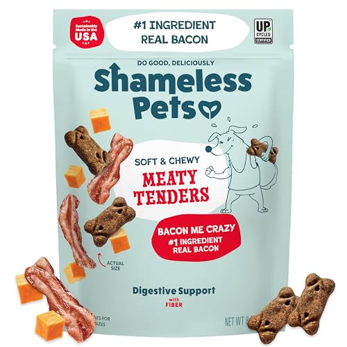 Shameless Pets Bacon Me Crazy Dog Treats, Grain-Free, 8oz