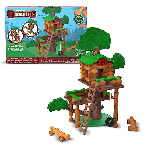 Lincoln Logs Tree House Set: Educational STEM Toy for Kids