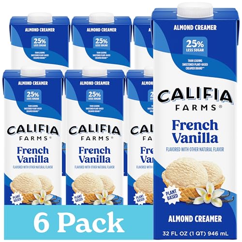 Califia Farms French Vanilla Almond Milk Creamer, 32 Oz, Vegan