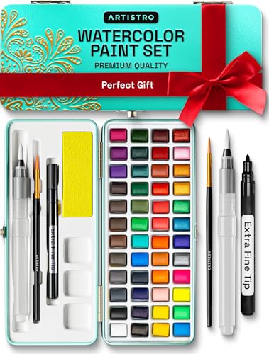 ARTISTRO Watercolor Paint Set – Portable Kit for All Ages