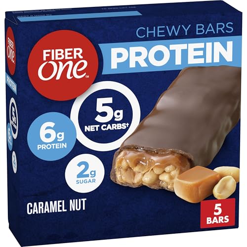Fiber One Caramel Nut Protein Bars, 5-Pack