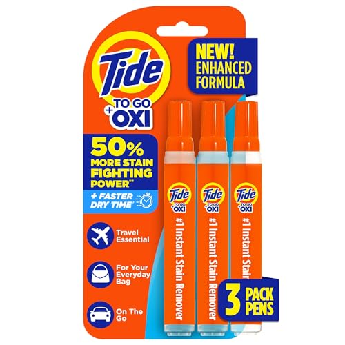 Tide To Go Instant Stain Remover Pen, 3-Pack, Portable Cleaner