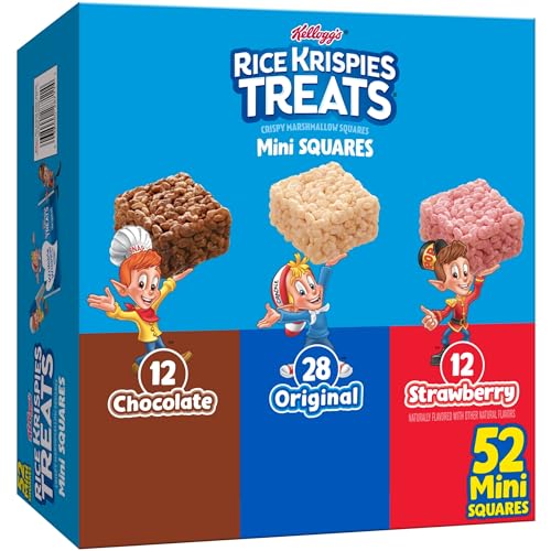 Rice Krispies Treats Mini Marshmallow Squares Variety Pack, 52 Bars