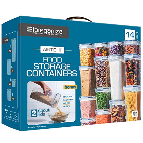 14-Piece Airtight Food Storage Containers Set, BPA-Free, Stackable
