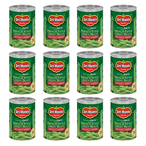 Del Monte No Salt French Style Green Beans, 12-Pack