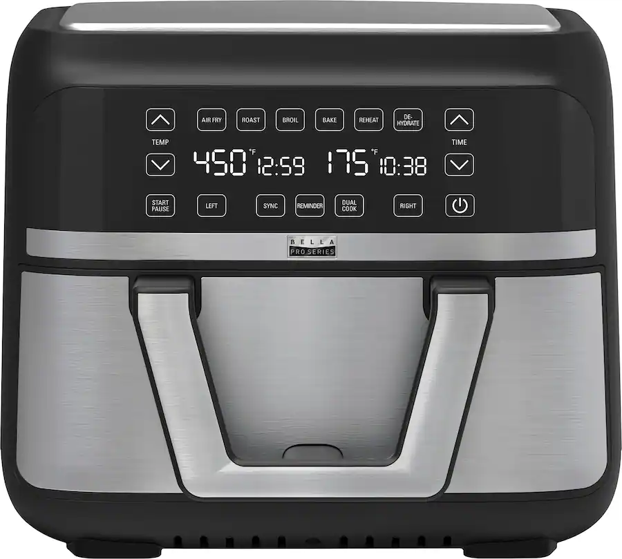 bella PRO 9qt. TriZone Touchscreen Air Fryer with Dual Flex Basket