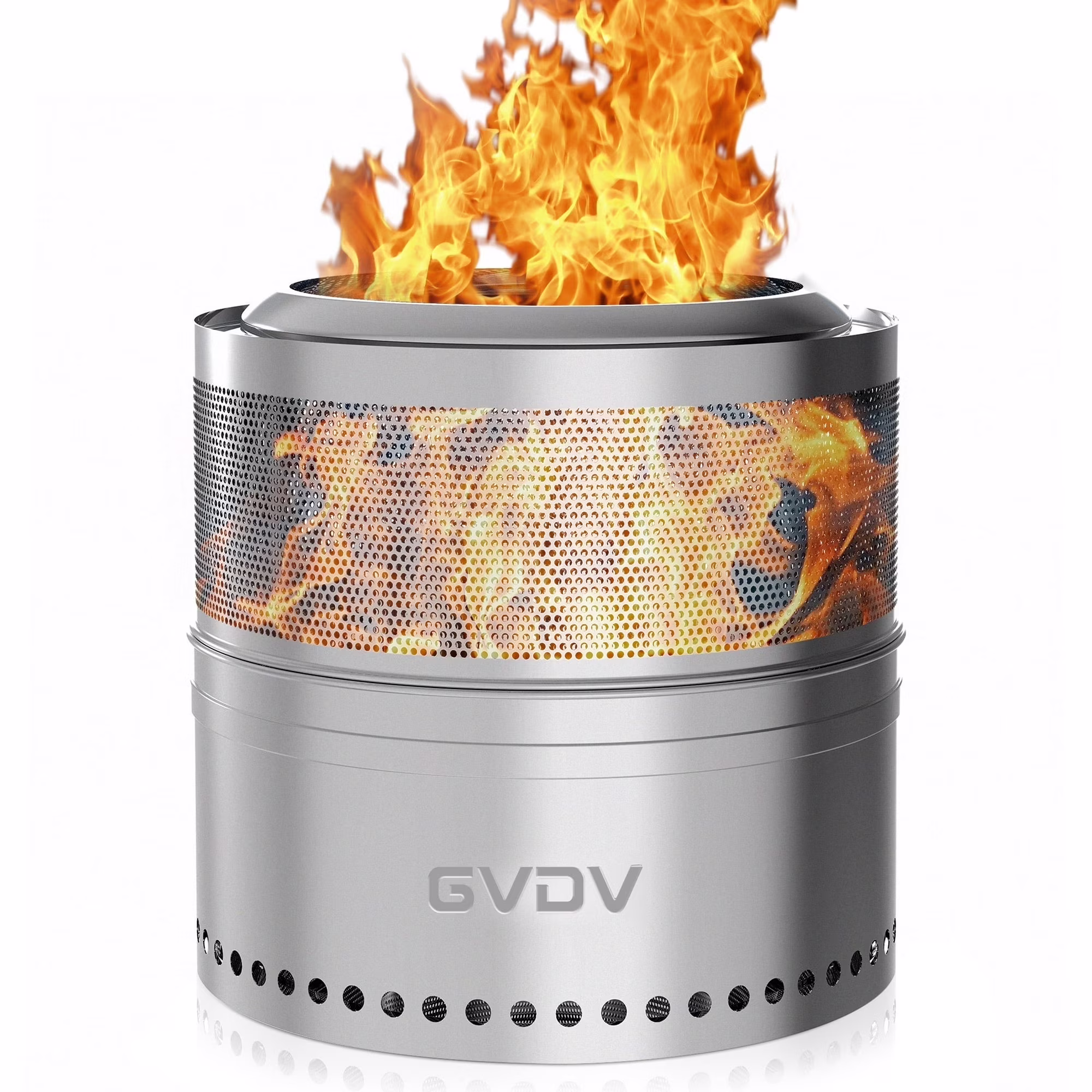GVDV 18 Fire Pit for Camping Smokeless