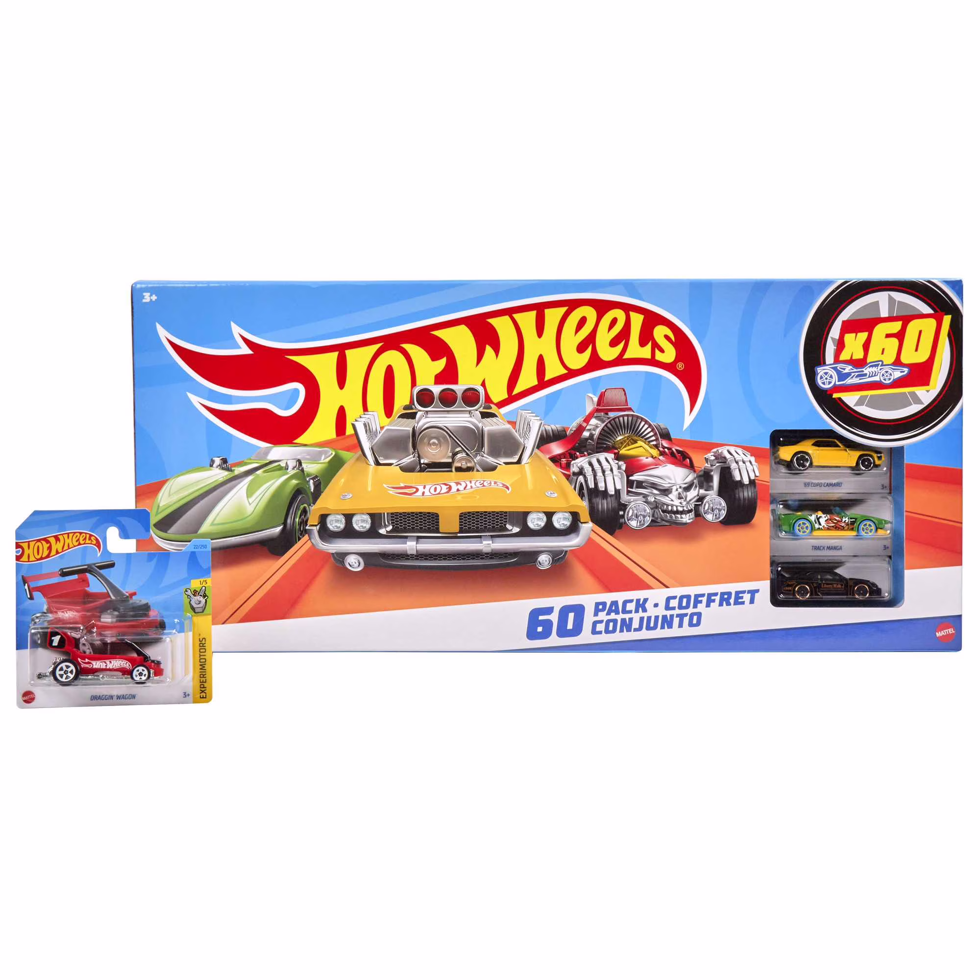 Hot Wheels Set of 60 Vehicles Collectible Vehicles