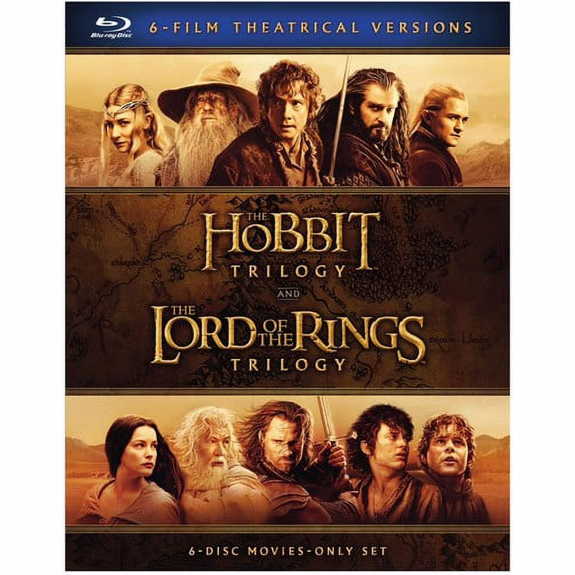 The Hobbit Trilogy The Lord of the Rings Trilogy 6Film Theatrical Versions