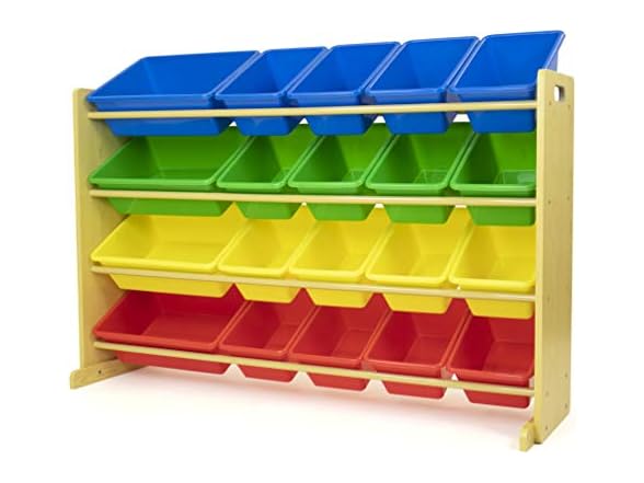 Humble Crew Natural Primary Extra Large Toy with 20 Storage Bins