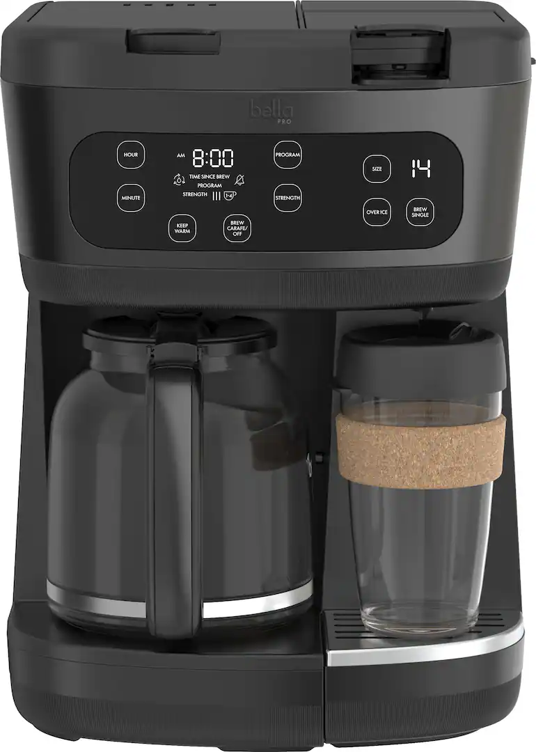 bella PRO MultiBrew 12-Cup Drip & Single-Serve Coffee Maker