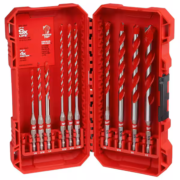 Milwaukee
 SHOCKWAVE Carbide Hammer Drill Bit Set