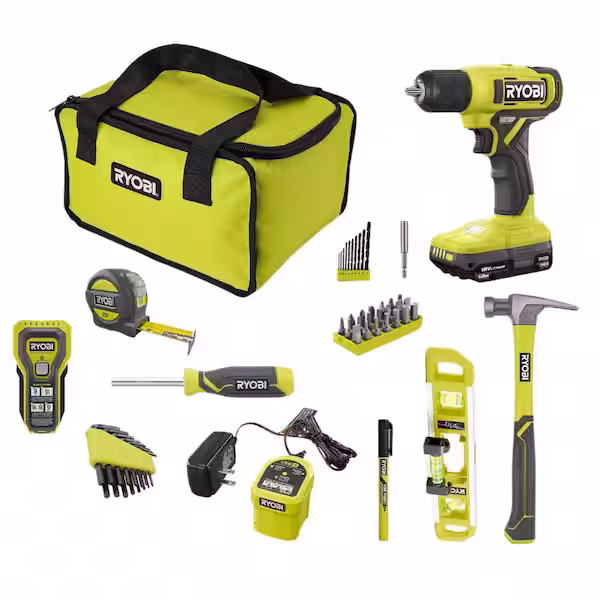 RYOBI ONE 18V Cordless 3/8 in. Drill Kit
